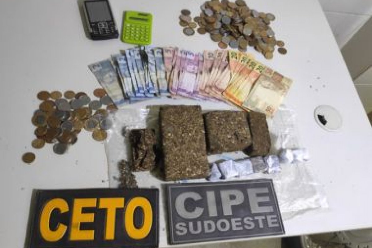 [Suspeito de tráfico de drogas é preso no município de Guanambi]
