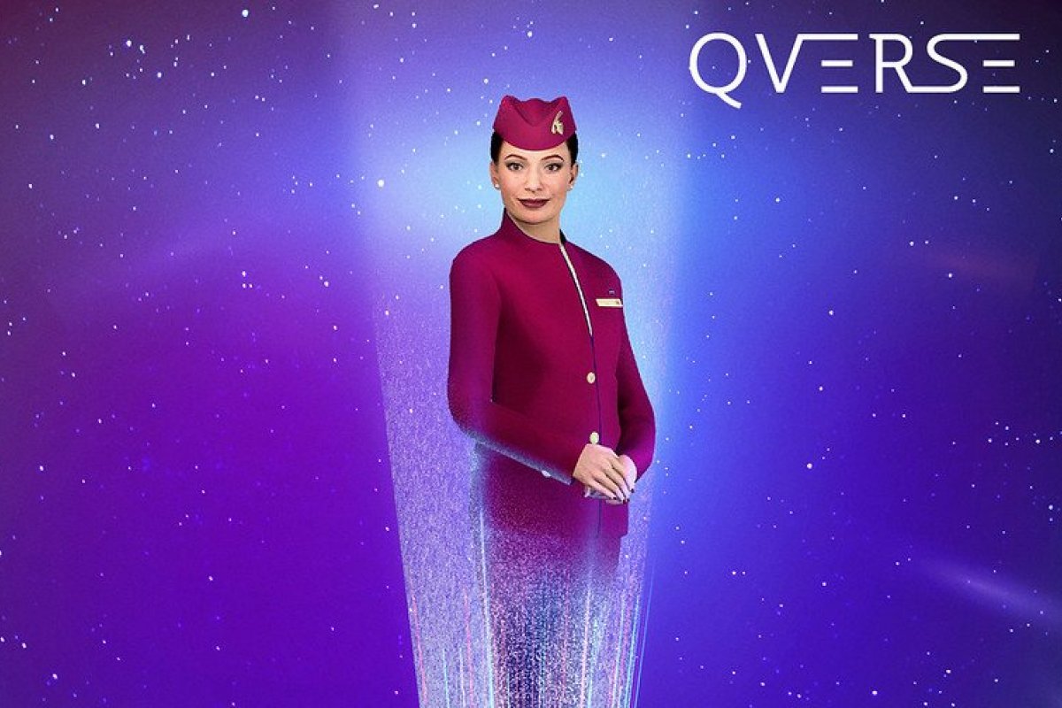 [Qatar Airways entra no metaverso com a realidade virtual 'QVerse' e a primeira tripulação de cabine MetaHumana do mundo  ]
