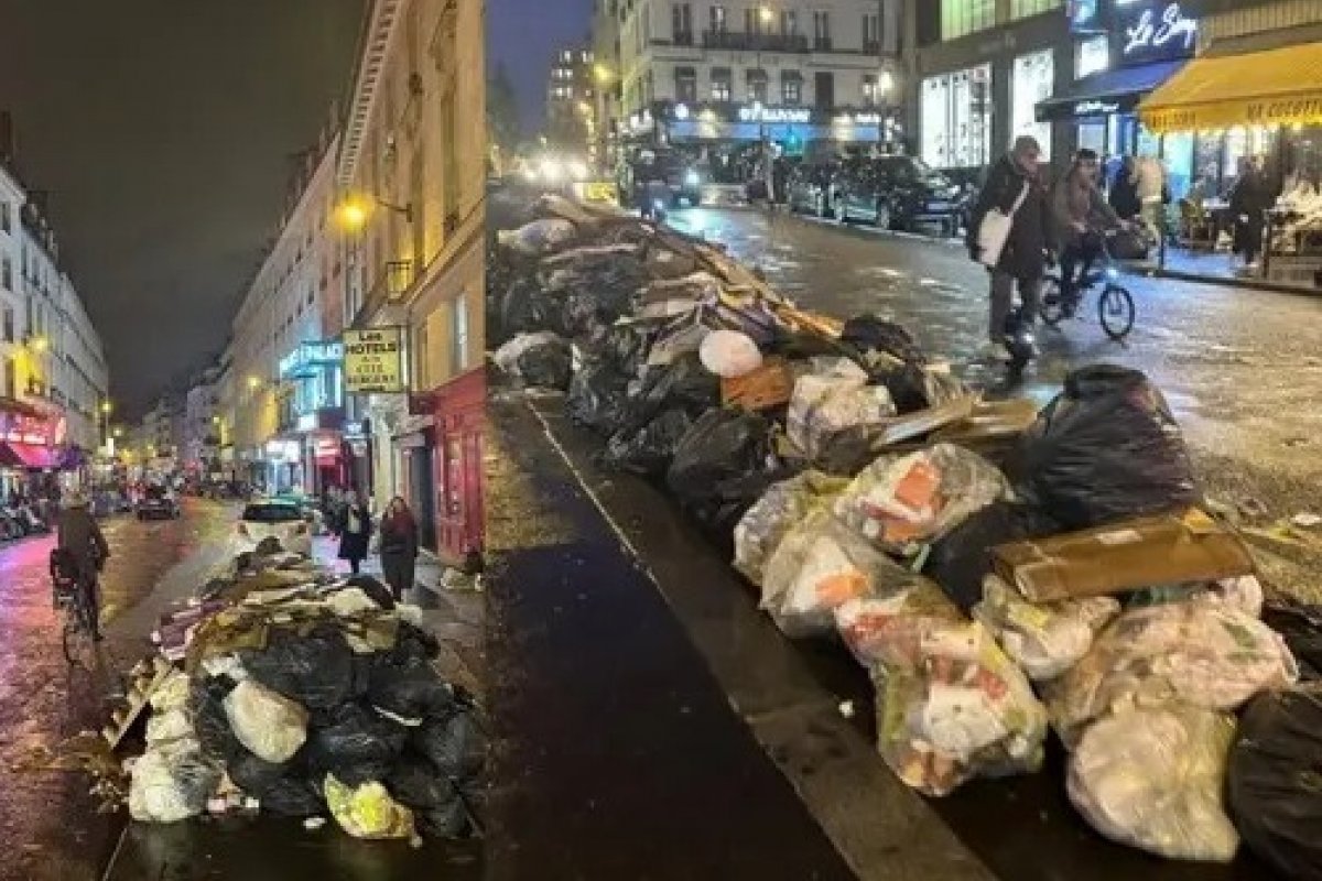 [Paris acumula 10 mil toneladas de lixo nas ruas devido à greve de garis]