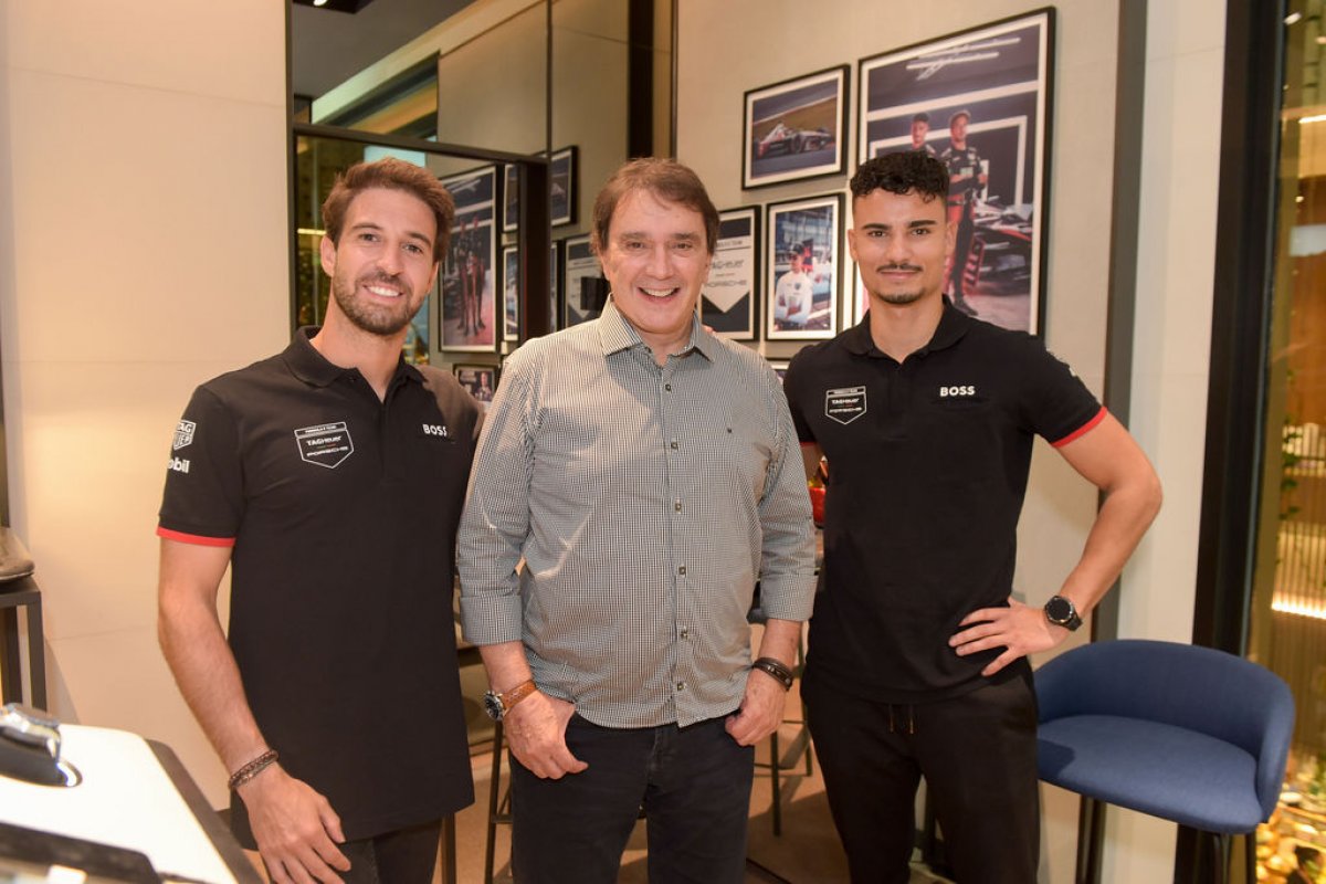 [TAG Heuer recebe os pilotos de Fórmula E Pascal Wehrlein e Antonio Felix da Costa! ]
