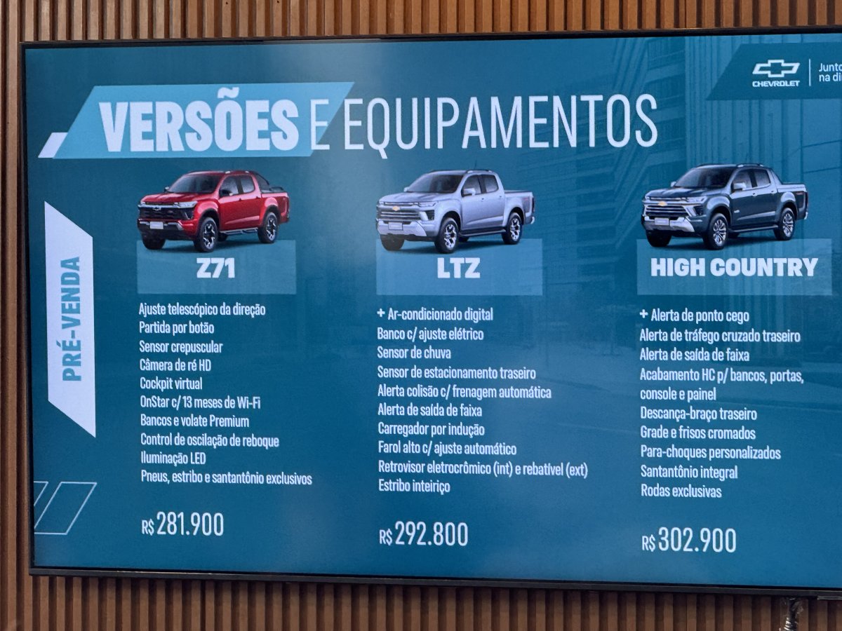 [Farol da Bahia já testou a nova Chevrolet S10 2025 ]