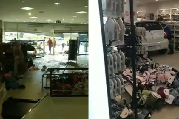 [Vídeo: Carro invade loja de departamento em Shopping de Salvador]
