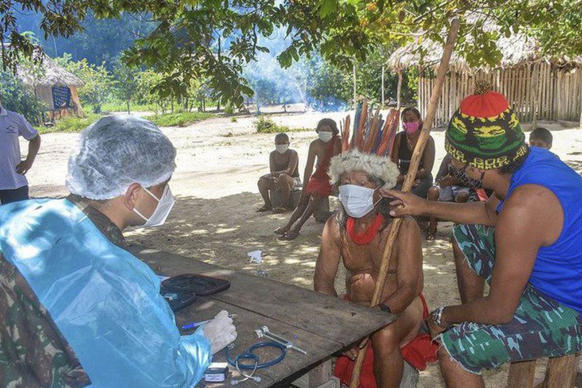 [60% dos indígenas maiores de 18 anos foram vacinados]
