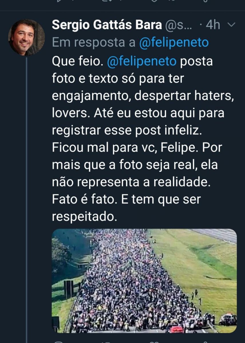 [Felipe Neto posta fake news sobre 